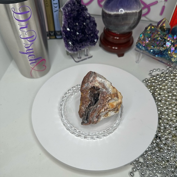 Carnelian Agate Quartz Druzy Freeform 83MM - CNAGATEFREEFORM-001 - Picture 9 of 9